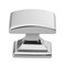 Gliderite Hardware 1-1/4 in. Polished Chrome Convex Square Cabinet Knob, 5PK 5740-PC-5 - alternate 1